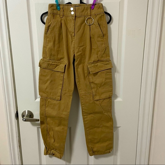 Women’s Multi-Pockets Cargo Jogger Jack Pants | Khaki | Size S - Picture 2 of 12